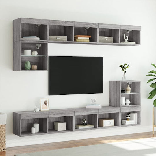 TV Stand Gray Sonoma M80xD30xH30cm