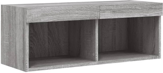 TV Stand Gray Sonoma M80xD30xH30cm
