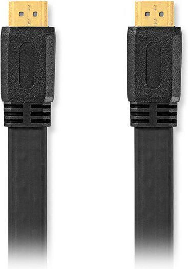 Nedis 233-2594 HDMI 1.4 High Speed 1080p 120Hz Flat Cable HDMI Male - HDMI Male 10m Black