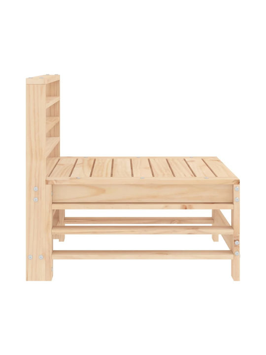 Zweisitziges Sofa Außenbereich Holz mit Kissen 57.5x63.5x60cm