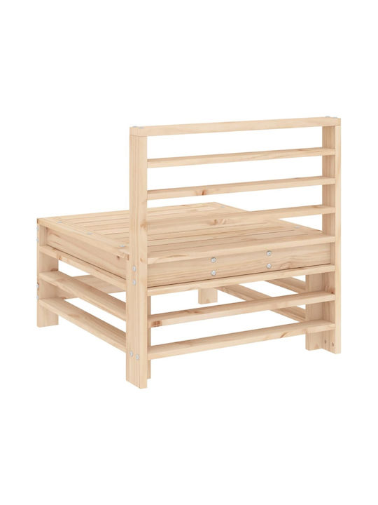 Zweisitziges Sofa Außenbereich Holz mit Kissen 57.5x63.5x60cm