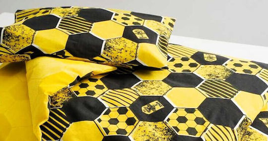 Vesta Home Kids Sheets Set Yellow-Black 170x260cm Vesta Home Kids Sheets Set Yellow-Black 170x260cm