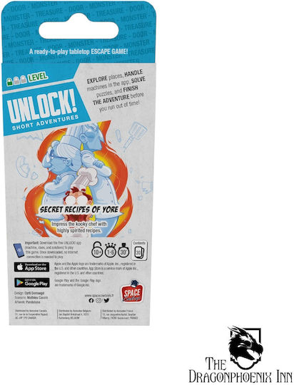 Board Game Unlock Short 1 - Secret Recipes of Yore for 1-6 Players 10+ Years Old