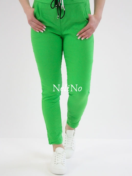 Brak Damen Stoff Hose Lime