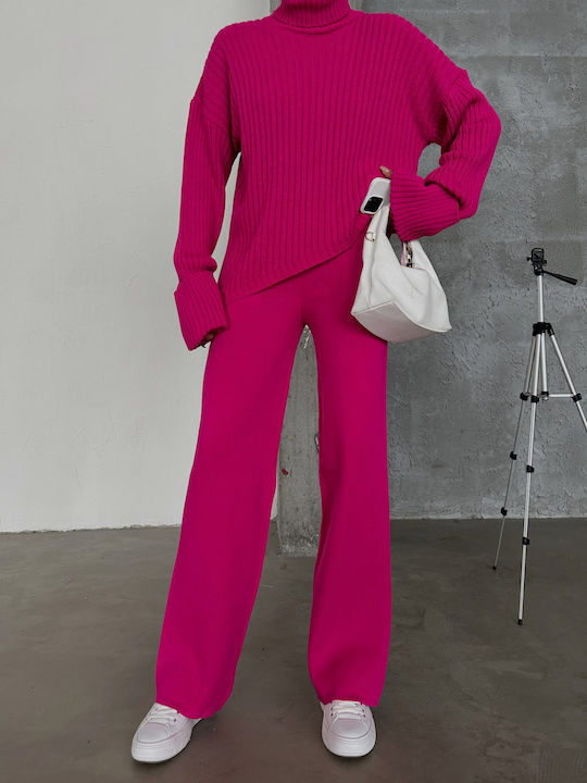 Sobe Damen Fuchsia Set mit Hose mit Gummizug