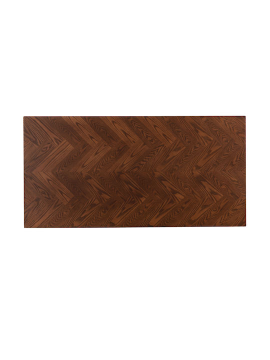 Rechteckig Holz Walnut B120xT60xH45cm