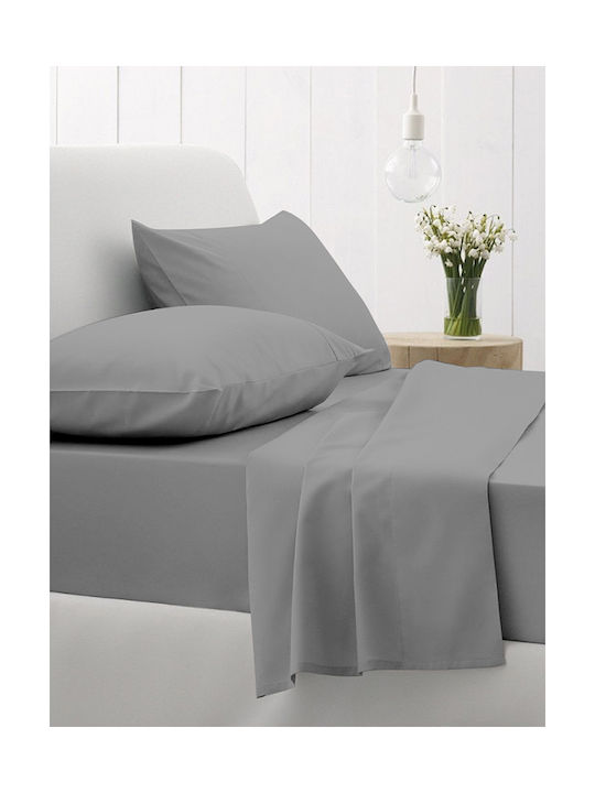 Sunshine Feelings Pillowcase Set with Envelope Cover Dark Grey 107 50x70cm.