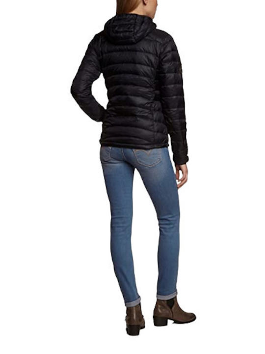 UltraSport Kurz Damen Puffer Jacke Wendbar für Winter Braun