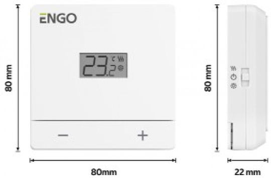 Engo Digital Thermostat Raum