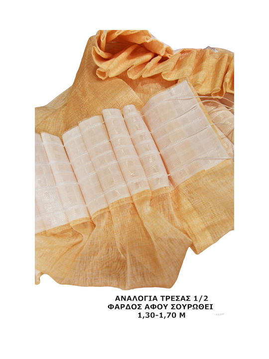 Decotelia Κουρτίνα με Τρέσα Κίτρινη 320x242εκ.