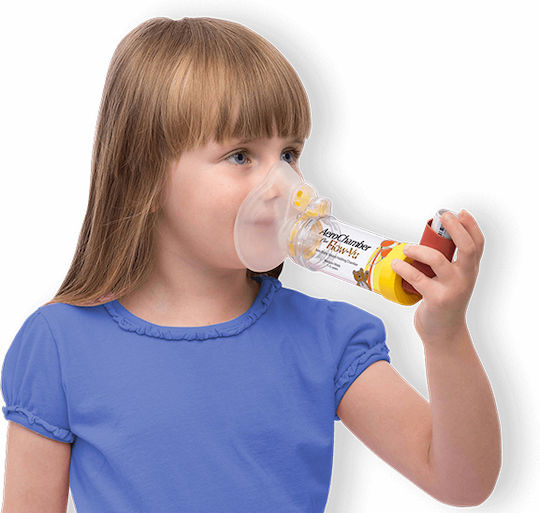 Trudell Plus Flow-Vu Medium Spacer Device with Mask & Mouthpiece