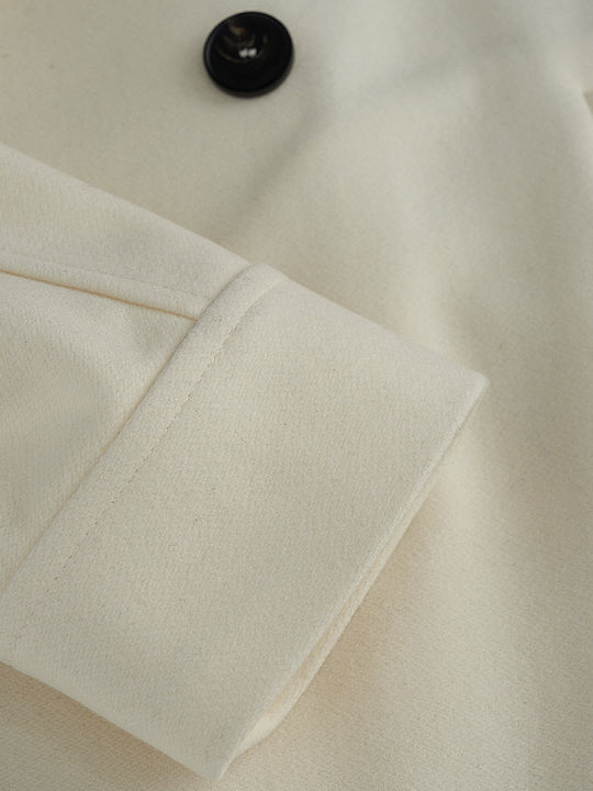 Men's Half Coat WHITE