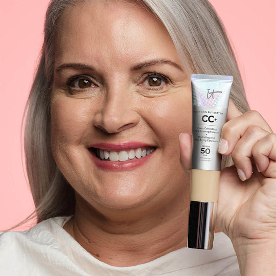 it Cosmetics Вашият CC Хидратиращ Дневен Крем За Лице С SPF50, Колаген И Пептиди 12мл
