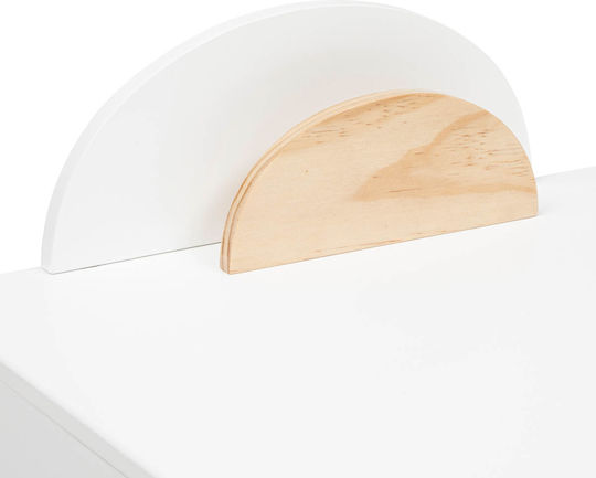 Galip Primary Kids Desk Made of White Melamine 87x47x75cm
