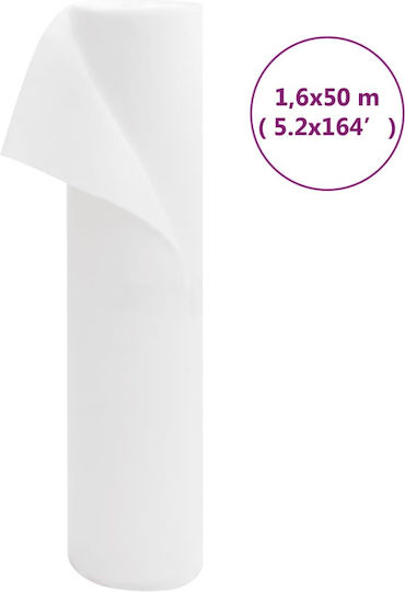 vidaXL 3203510 Antifreeze Cover 70g/m² 1.6x50m White