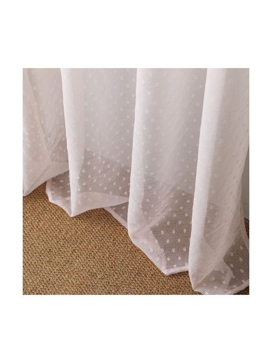 Whitegg Perdea cu Coafură K0142-1 Roz 270x300cm