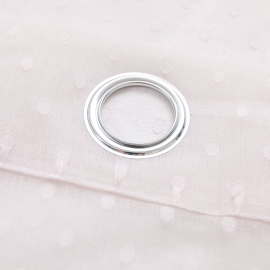 Whitegg Κουρτίνα με Τρέσα K0142-1 Ροζ 270x300εκ.
