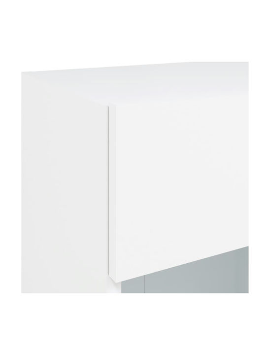 Ράφι Τοίχου με LED Λευκό 40x30x60.5εκ.