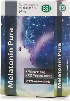 ESI Melatonin Pura 1mg Supplement for Sleep 120 tabs