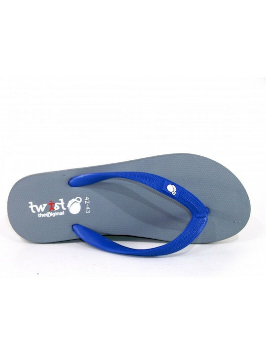 Twist Men's Flip Flops Grey-Blue