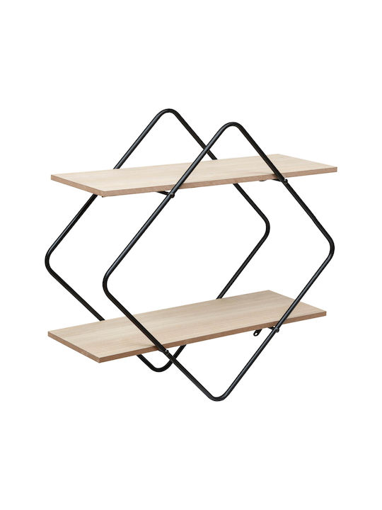 Montat pe perete Raft de Baie Metalic 48x18x48cm