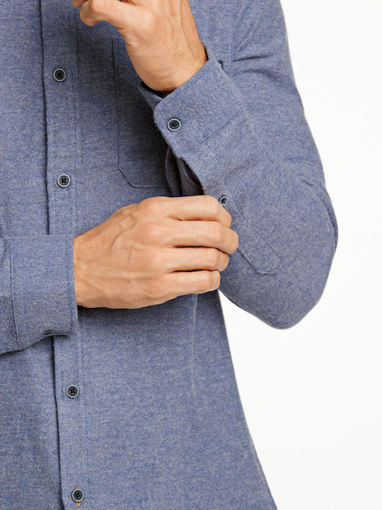 Langärmlig Hemd Blue