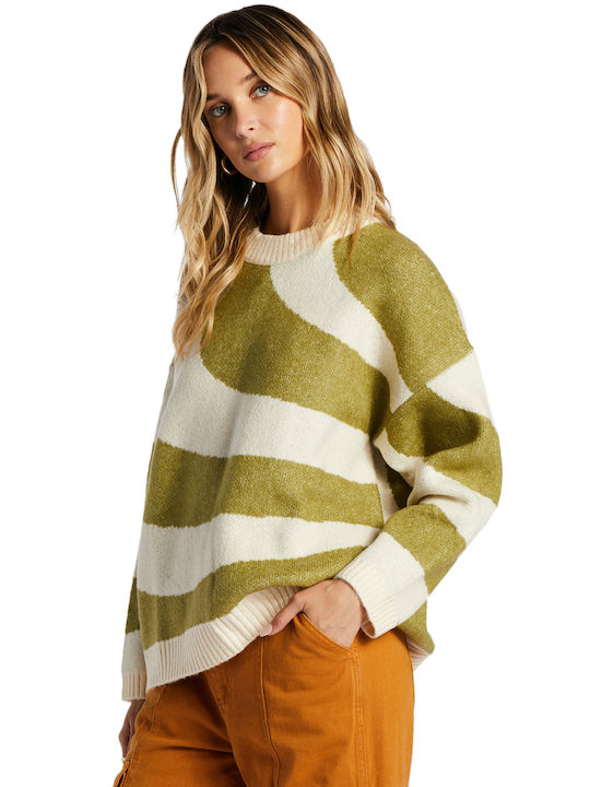 Billabong Women's Long Sleeve Sweater GMA0/GREEN EYES