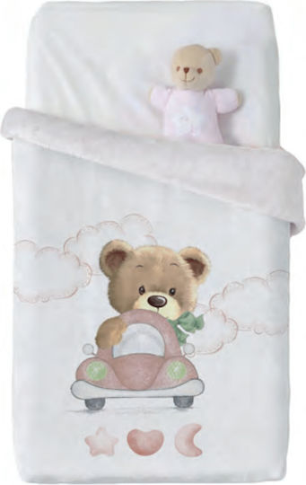 Manterol Casa Decke Babydecken Kinderbett Samt Hellblau Sky Blue 140x110cm