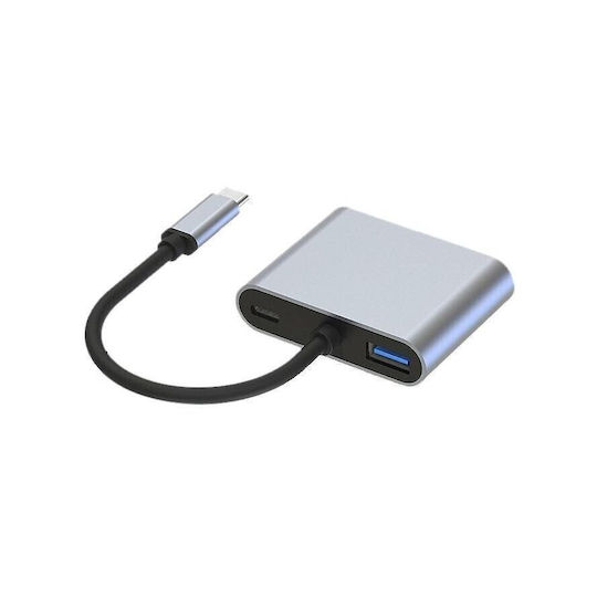 Conceptronic USB-C Docking Station με HDMI 4K PD Γκρι (DONN16G)
