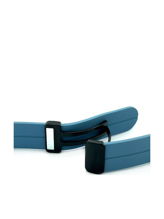 Diloy Straps Καουτσούκ Λουράκι Γαλάζιο 22mm