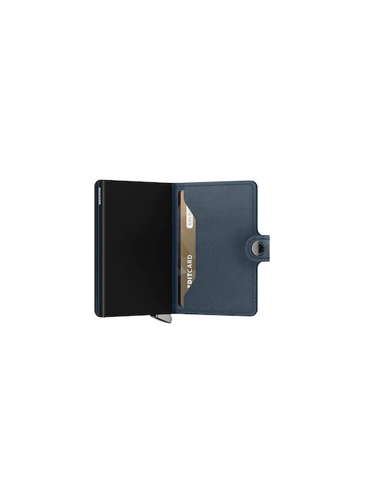Secrid Miniwallet Men's Leather Card Wallet Blue