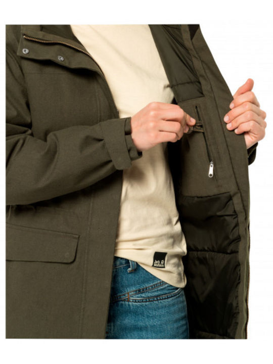 Jack Wolfskin Women's Short Parka Jacket Waterproof and Windproof for Winter with Hood ''''''