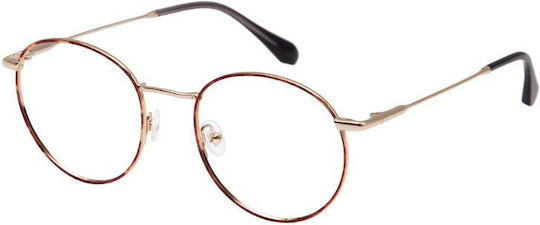 Gigi Barcelona Blues Metal Prescription Eyeglass Frames Brown 64060/2
