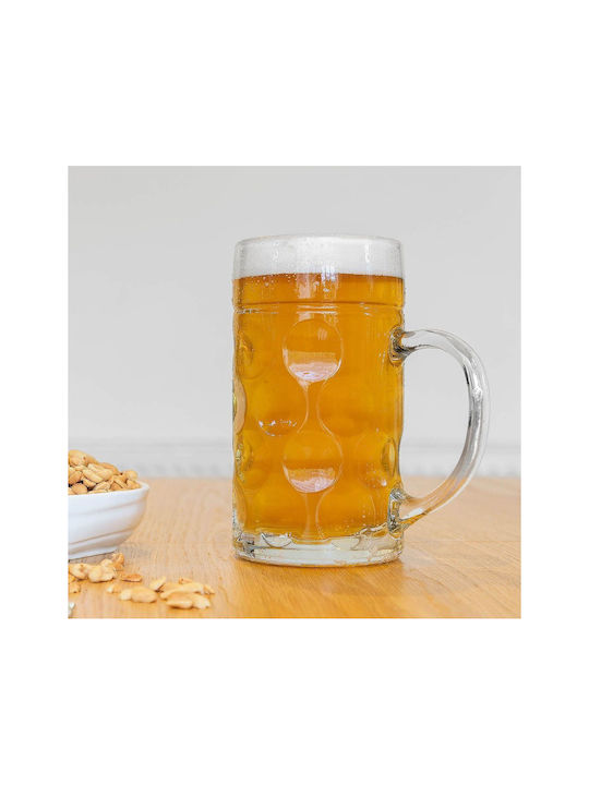 Glass Beer, μπίρας made of Glass 1000ml 1pcs