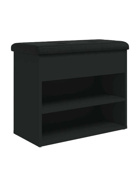 Hallway Furniture with Shoe Cabinet & Bench Black 62x32x50cm