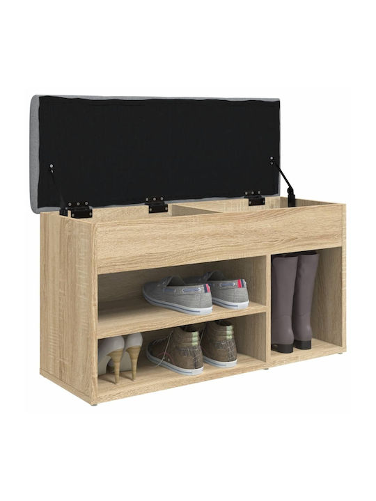 Entry Furniture with Shoe Rack & Bench Oaks 82x32x45.5cm