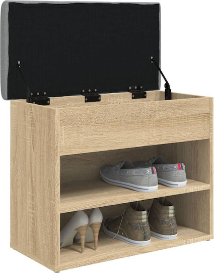 Entry Furniture with Shoe Rack & Bench Oaks 62x32x50cm