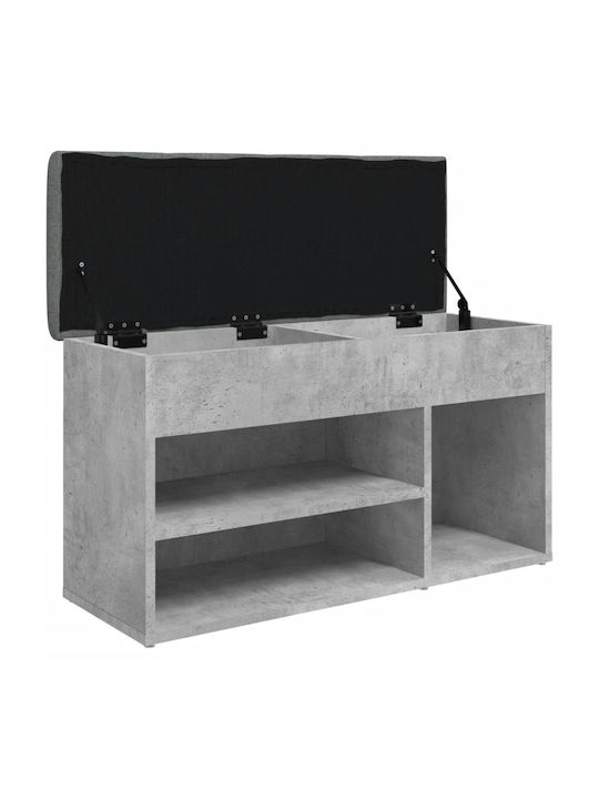 Entry Furniture with Shoe Rack & Bench Gray 82x32x45.5cm