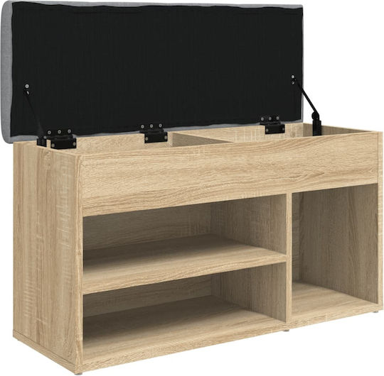 Entry Furniture with Shoe Rack & Bench Oaks 82x32x45.5cm