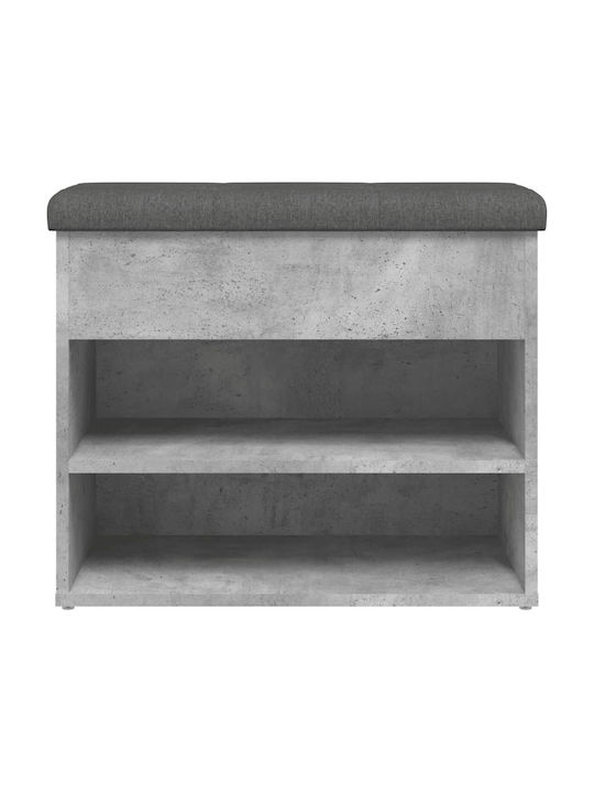 Entry Furniture with Shoe Rack & Bench Gray 62x32x50cm