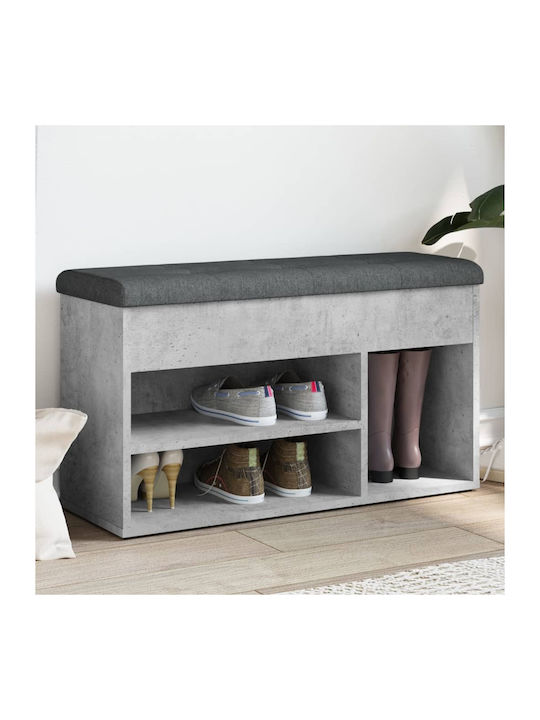 Entry Furniture with Shoe Rack & Bench Gray 82x32x45.5cm