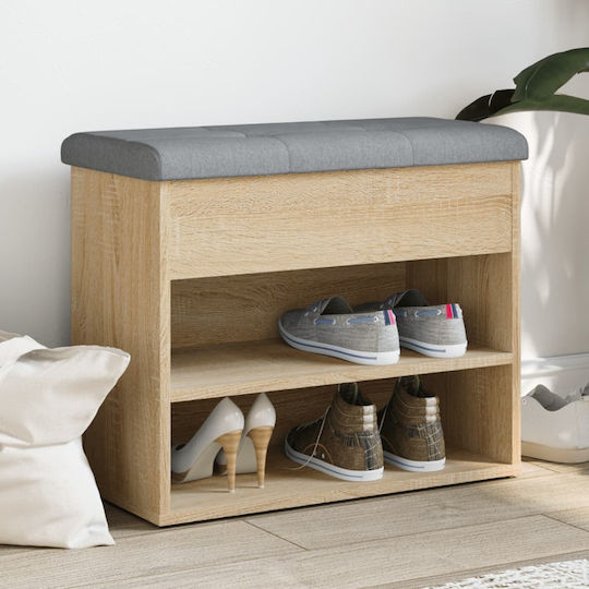 Entry Furniture with Shoe Rack & Bench Oaks 62x32x50cm