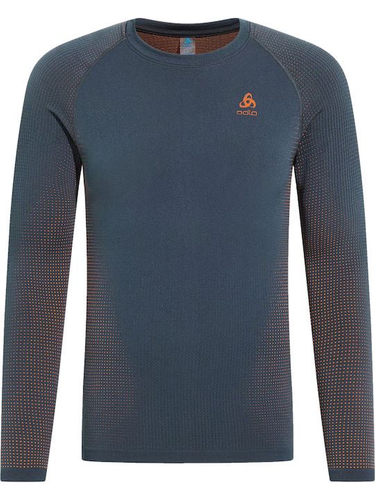 Long Sleeve Athletic Blouse ''India Ink''