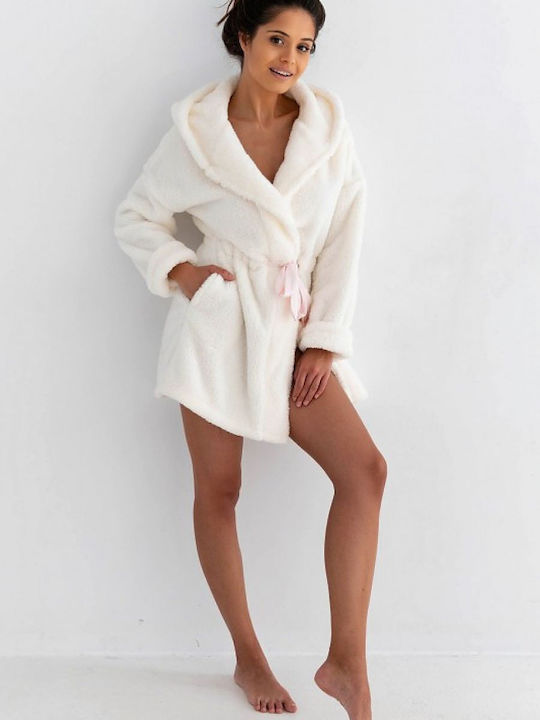 Sensis Winter Women's Satin Robe Beige (Beige)