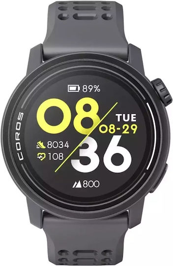 Coros Pace 3 Smartwatch with Heart Rate Monitor (Black)