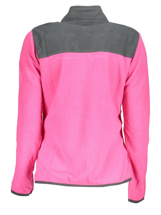 Fleece Damen Jacke in Fuchsie Farbe