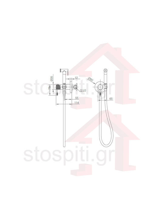 Imex Set Bidet Auriu