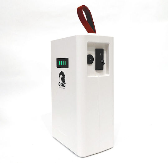 SCK Lithium Battery 12ah With Output Ports 12v And Usb in White Color