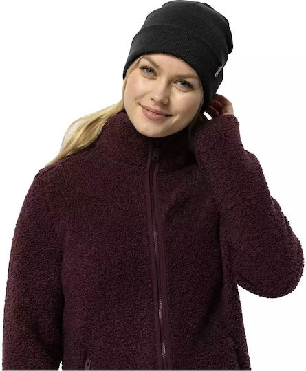 Beanie Unisex Beanie with Rib Knit in Black color