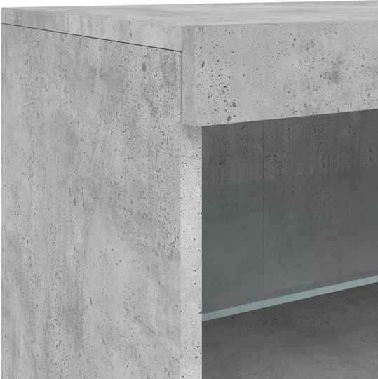 Μπουφές Ξύλινος Γκρι 142.5x37x67cm